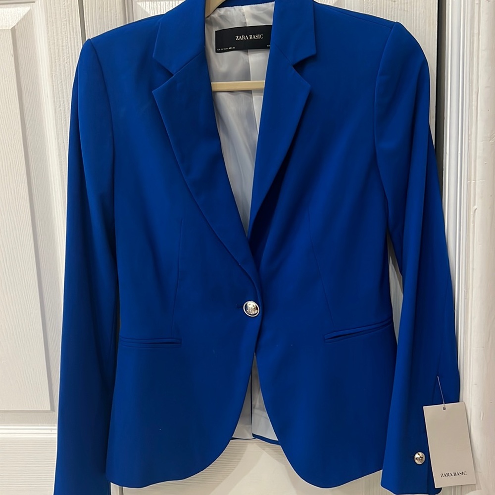 Zara single button blazer
